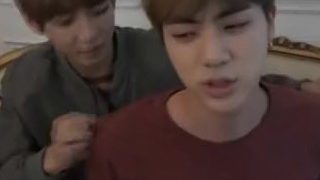 Kpop idol jin moans from taehyungs sexual massage